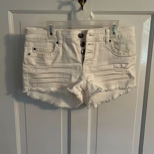 White Denim Billabong Shorts, Size 26. Worn once. In excellent condition.